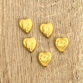 Pasador Grano x 5 Unidades Con Baño de Oro: Virgen de Fatima