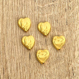 Pasador Grano x 5 Unidades Con Baño de Oro: Virgen de Fatima