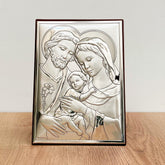 Cuadro de la Sagrada Familia Estilo Moderno en Aluminio Bilaminado Plateado – VII Sacramentos Colombia