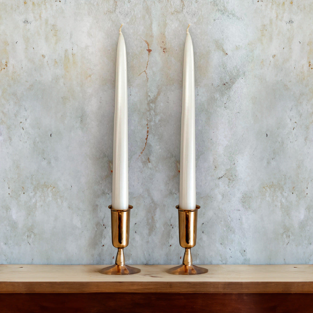 Kit de Velas para Candelabro - Blanco Nácar – VII Sacramentos Colombia