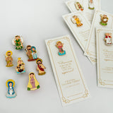 Recordatorio Pines Exclusivos con Santos y Vírgenes – Paquete x 6