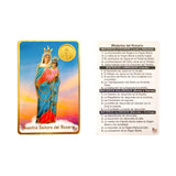 Lamina Credencial De La Virgen Del Rosario