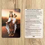 Lámina tipo credencial de la Virgen del Carmen x5 unidades