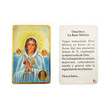 Lamina Credencial de La Virgen Rosa Mística