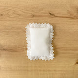 Colchón o Almohada en Tela Blanca sencillo de 8.5 cm x 12 cm