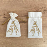 Bolsa Tela Virgen Milagrosa Bordado x 6 Unidades – VII Sacramentos Colombia