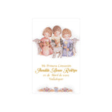 Estampa Tipo Español para Primera Comunión 3 Niños - Paquete x 10 Unidades