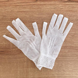 Par de Guantes Blancos para Niña de Primera Comunión