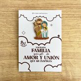 Pines Metálico Sagrada Familia Resinada