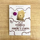 Pines Metálico Sagrada Familia Resinada