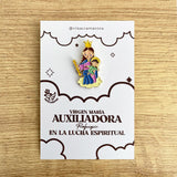 Pines Metálico Virgen María Auxiliadora