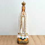 Estatua de la Virgen de Fatima 60cm Dorada