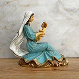 Estatua de la Virgen de la Ofrenda 15cm Dorada – VII Sacramentos Colombia