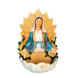 Placa de Pared con Pila para Agua de la Virgen