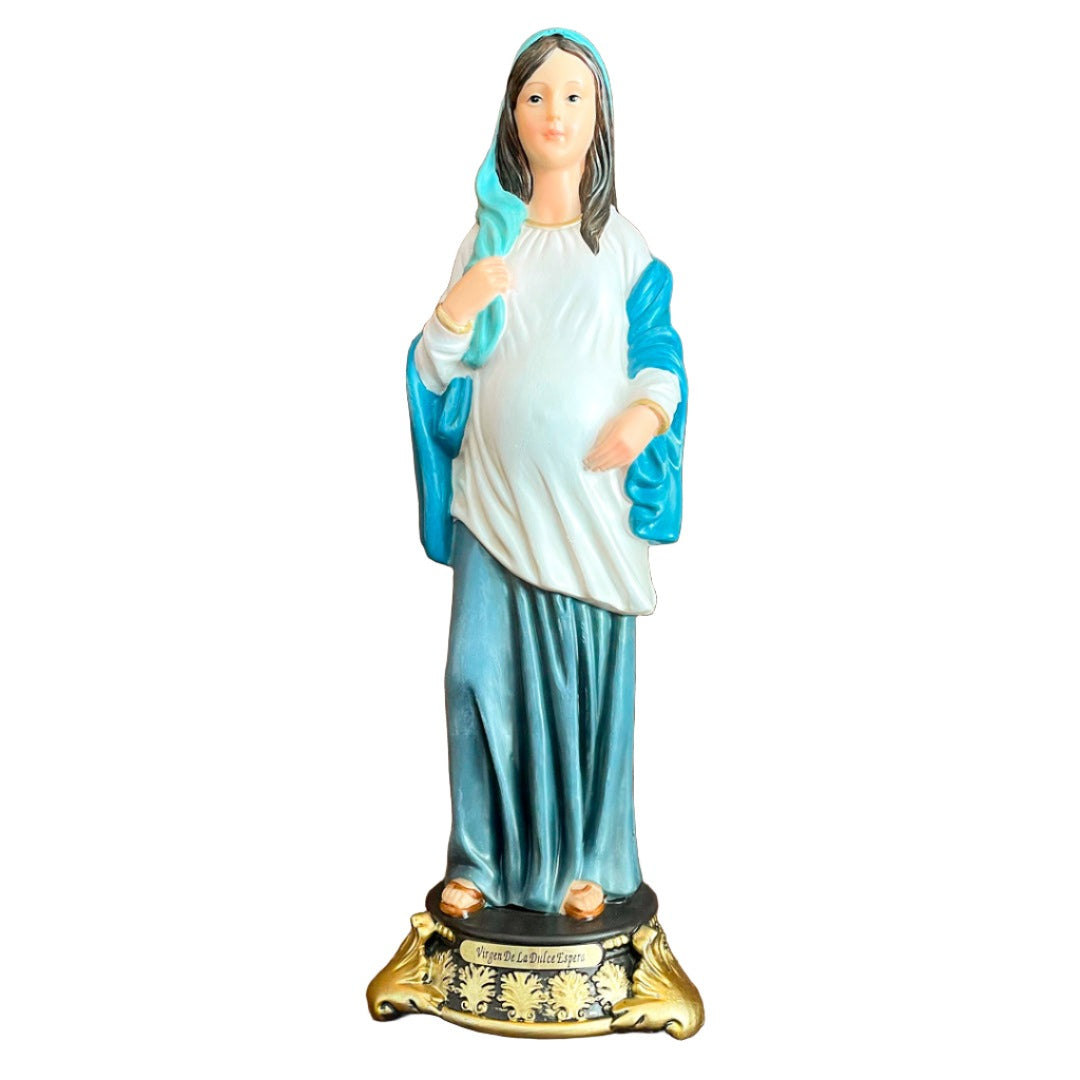 Estatua de la Virgen de la Dulce Espera 40cm