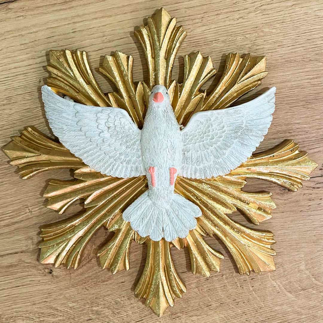 Placa de Pared del Espíritu Santo – Resina 28.5 cm