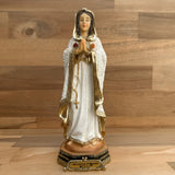 Estatua de la Virgen Rosa Mística 20cm Dorada