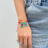 Pulsera de Hilo Rojo con Escapularios Miyuki