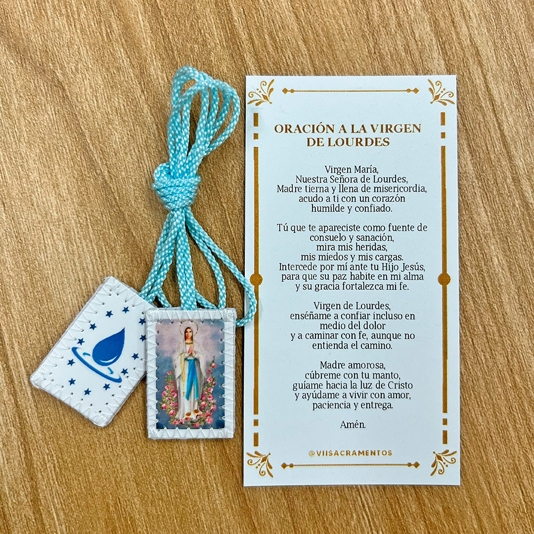 Escapulario Virgen de Lourdes – VII Sacramentos Colombia