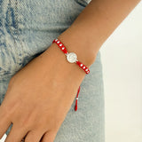 Pulsera Tejida San Benito Plata 925 – VII Sacramentos Colombia