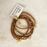 Pulseras Amor, Perdón y Protección (Set de 5)