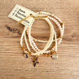 Pulseras Amor, Perdón y Protección (Set de 5)