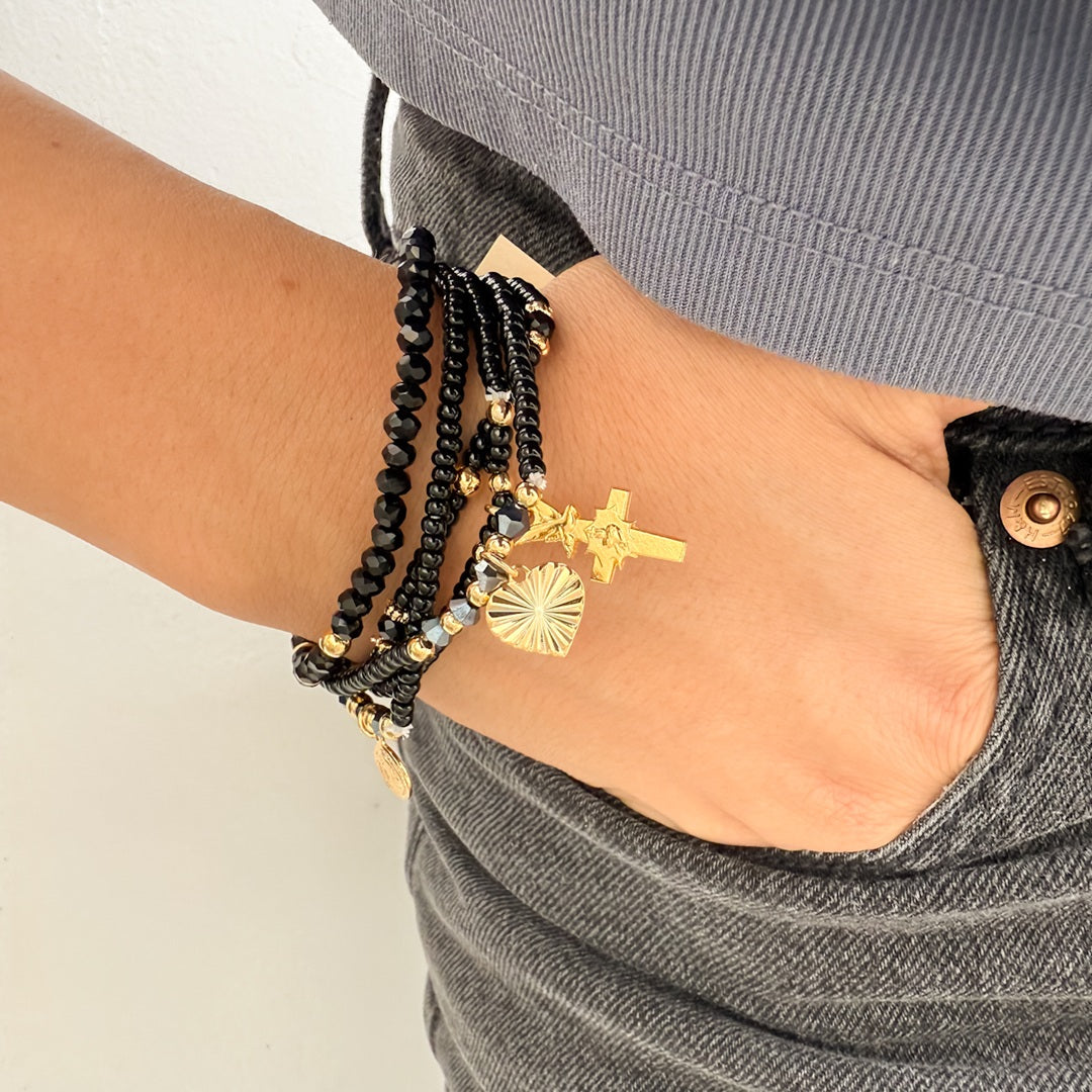 Pulseras Amor, Perdón y Protección (Set de 5)