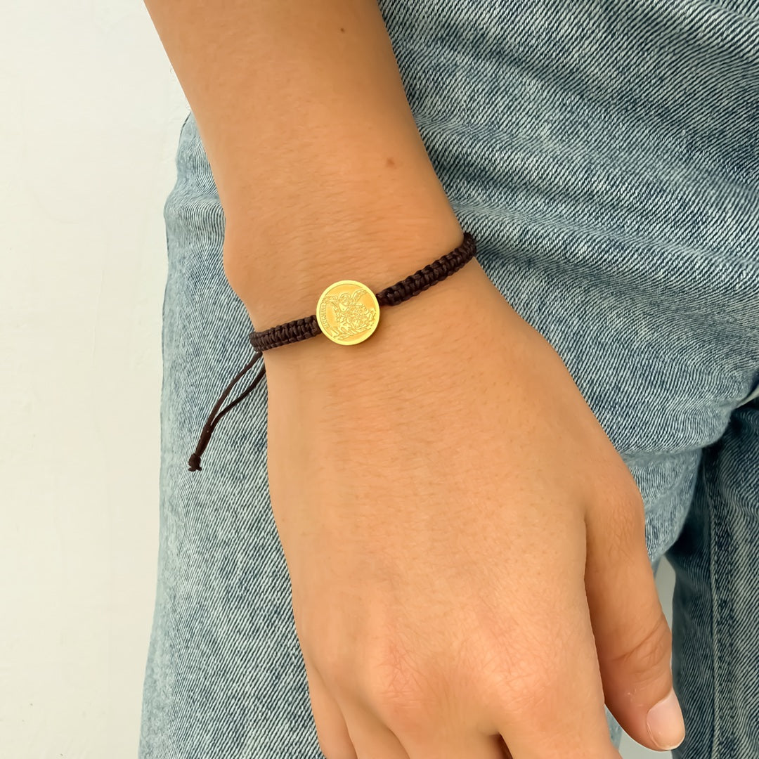 Pulsera Tejida San Miguel Arcángel