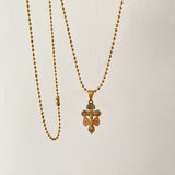 Cadena Militar Dorada con Cruz Perdón