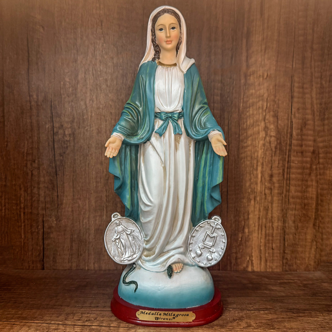 Estatua de la Virgen de la Medalla Milagrosa 30cm