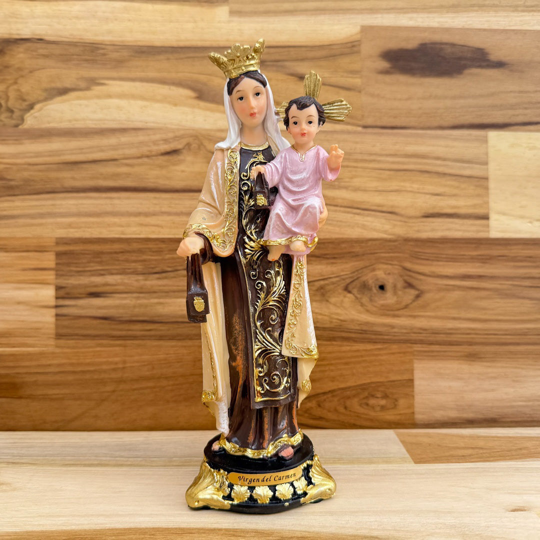 Estatua de la Virgen del Carmen 20cm – VII Sacramentos Colombia