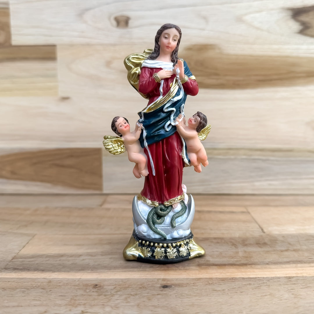 Estatua de la Virgen Desatanudos 13cm – VII Sacramentos Colombia