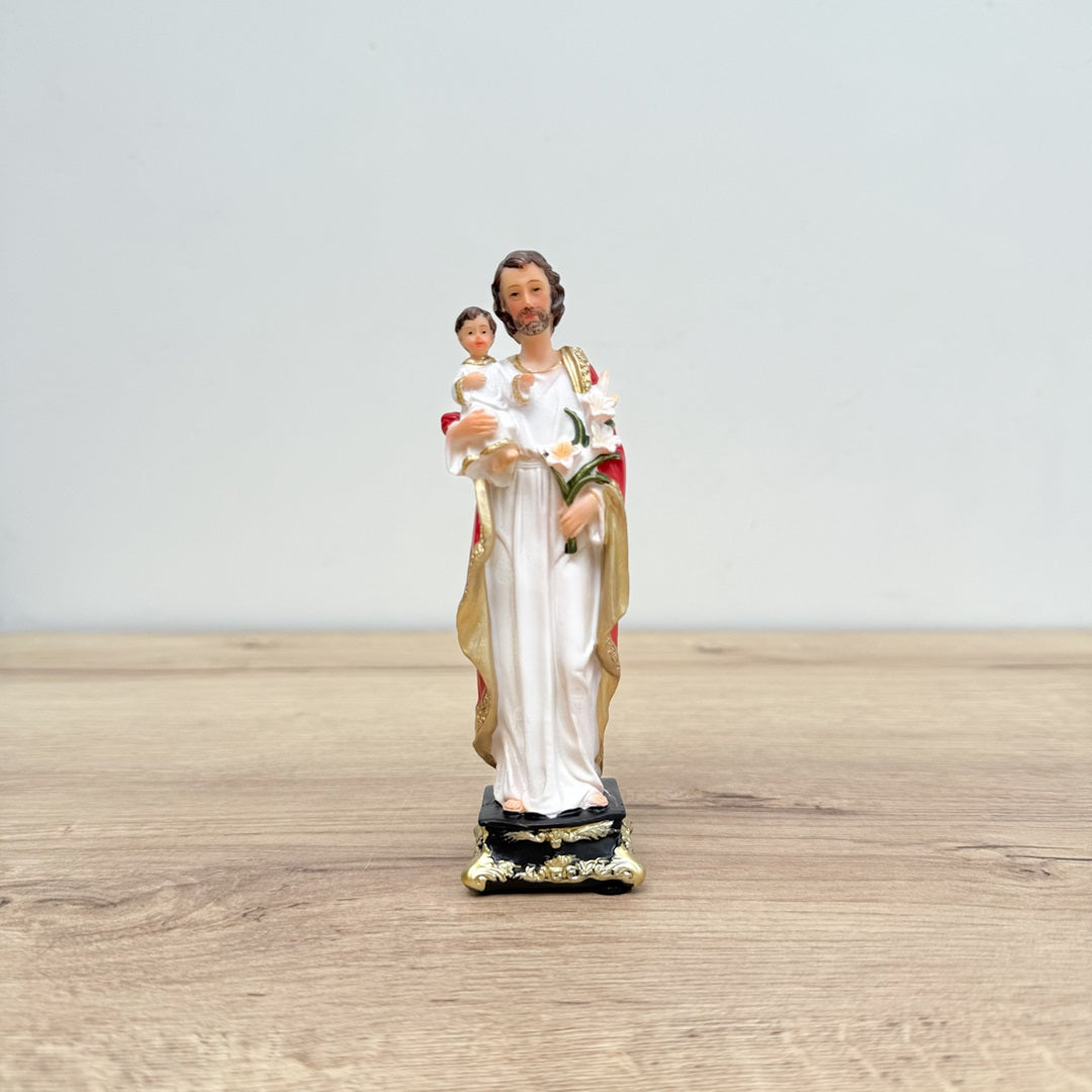 Estatua de San José Blanco 14 cm