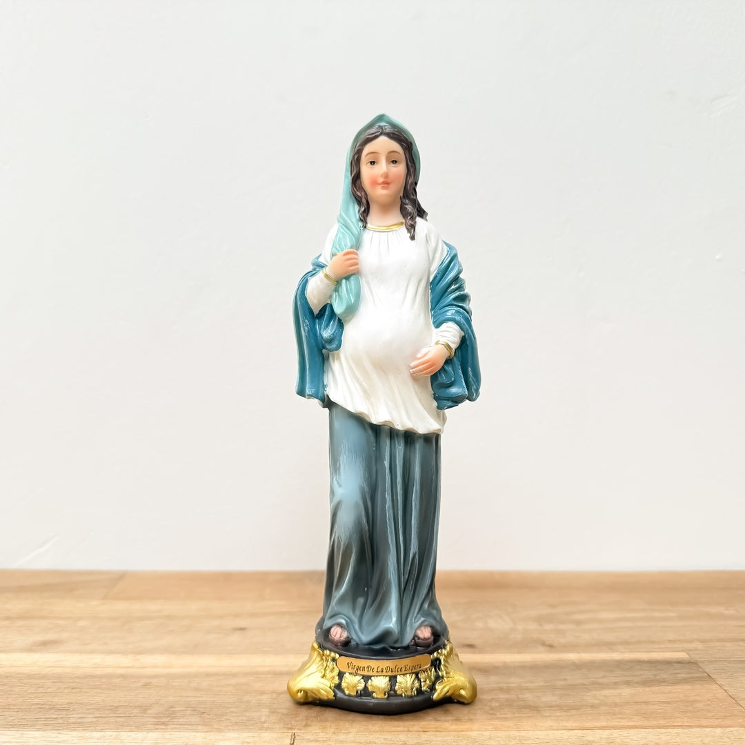 Estatua de la Virgen de la Dulce Espera 20cm – VII Sacramentos Colombia