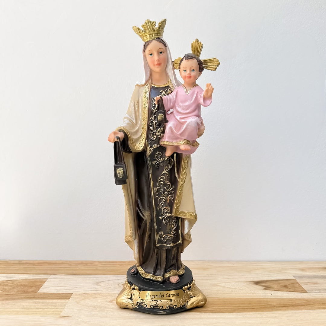 Estatua de la Virgen del Carmen 30cm – VII Sacramentos Colombia