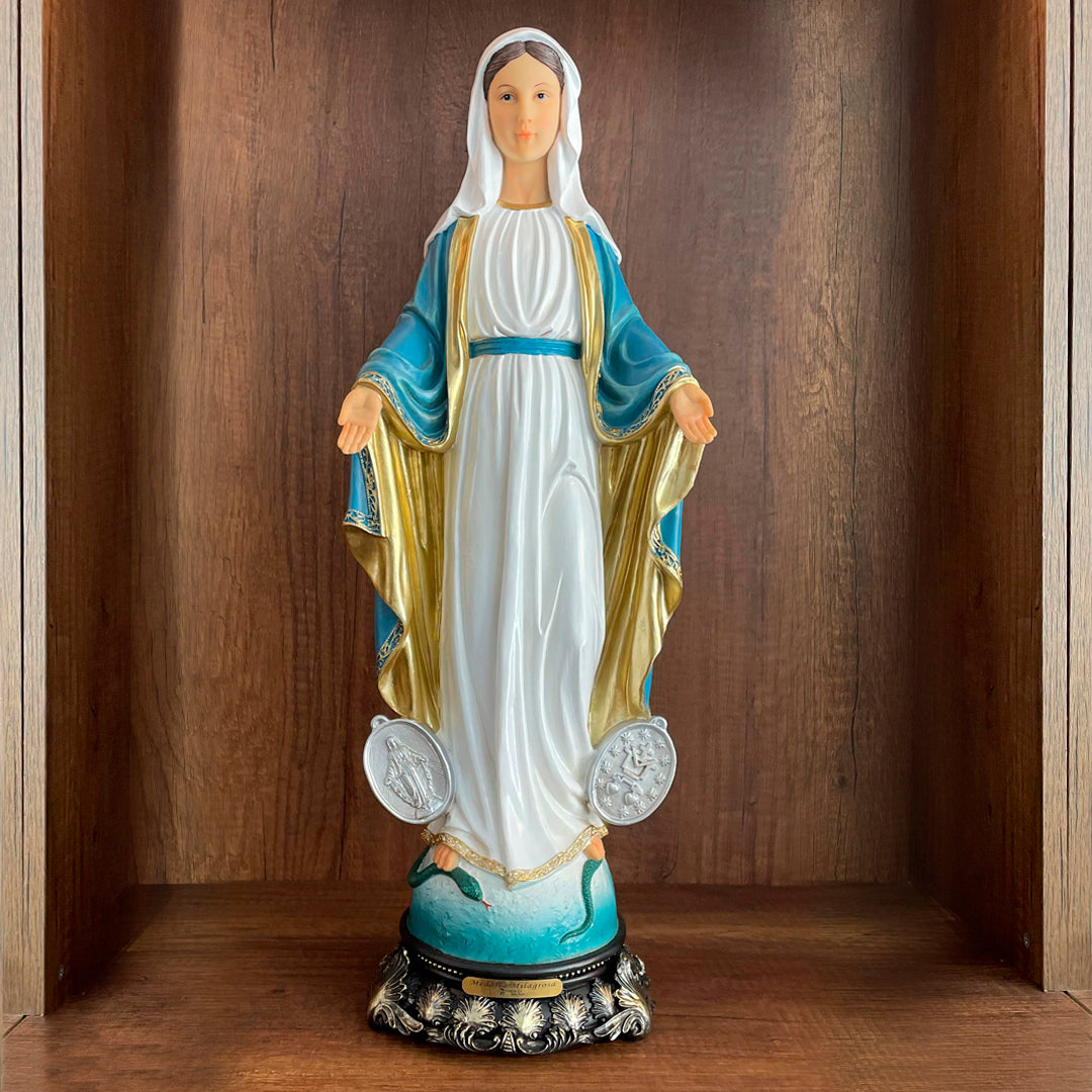 Estatua de la Virgen de la Medalla Milagrosa 60cm