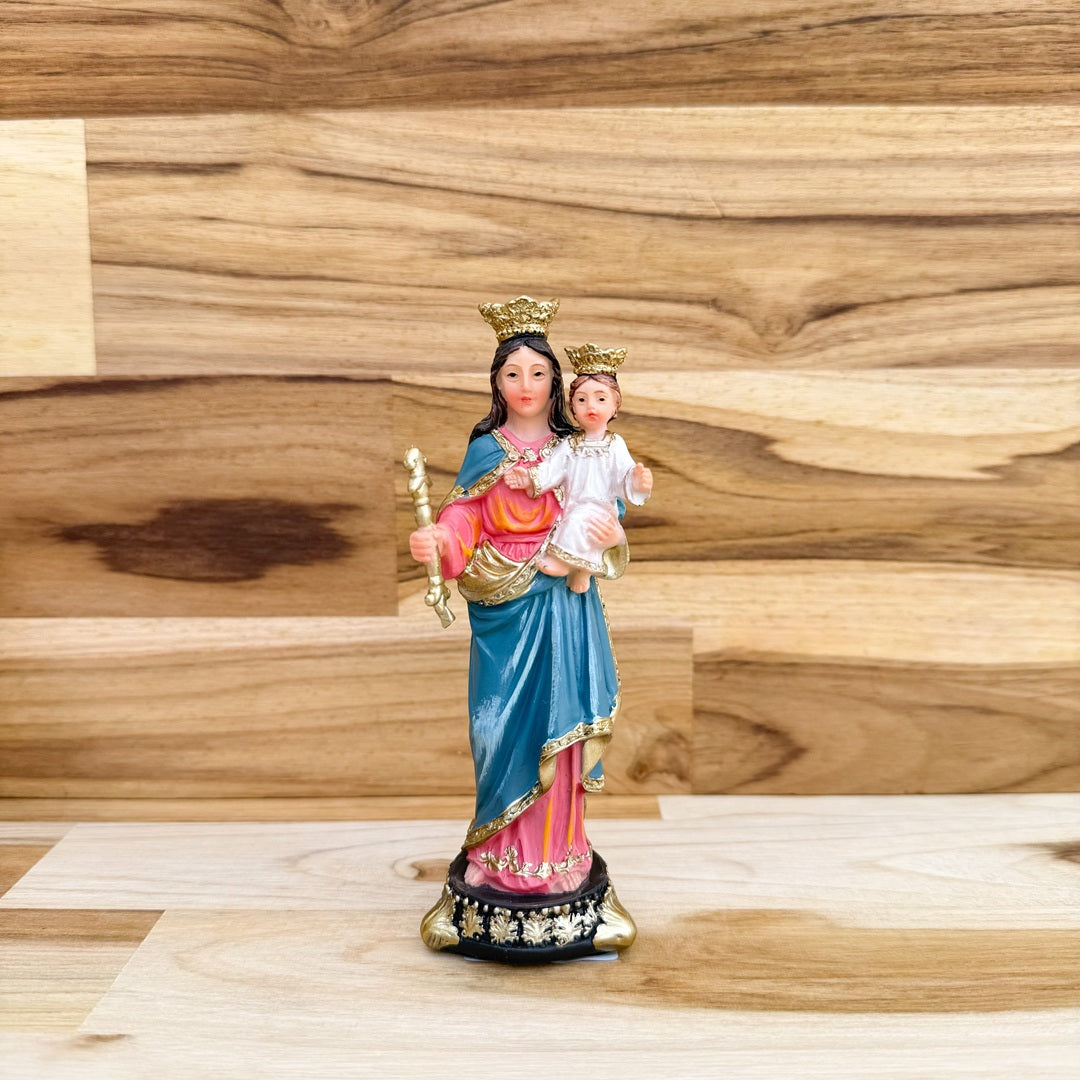 Estatua de la Virgen María Auxiliadora 13cm – VII Sacramentos Colombia