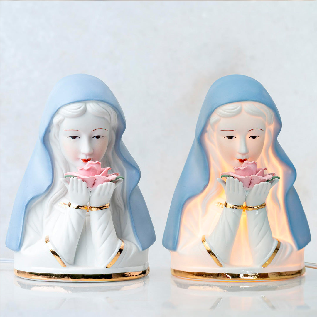 Lámpara Virgen Rosa Mística – VII Sacramentos Colombia