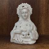 Lámpara de Porcelana Apagada Inmaculado Corazón de María (14cm) - Luz y Devoción - VII SAcramentos Colombia