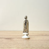 Estatua de la Virgen Rosa Mistica en metal – figura religiosa católica para altar o decoración