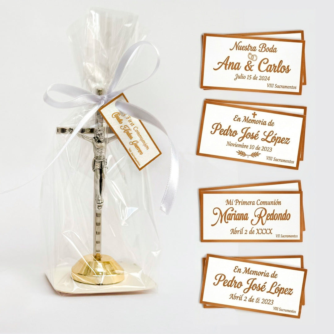 Tarjetas personalizadas de 4.5x2 cm para marcar recordatorios de eventos.