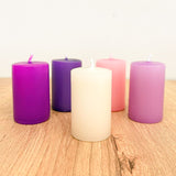 Kit de Velas de Adviento - 5 Velas Decorativas