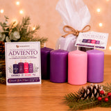 Kit de Velas de Adviento 2026 - VII Sacramentos