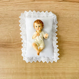 Estatua Imagen del Niño Jesús Vestido de 10 cm