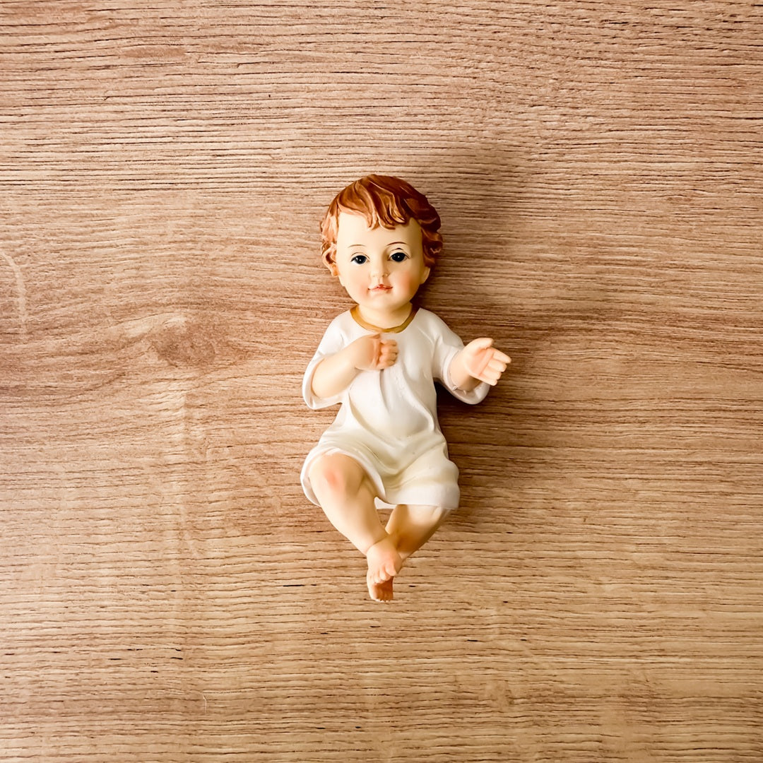 Estatua Imagen del Niño Jesús Vestido de 10 cm