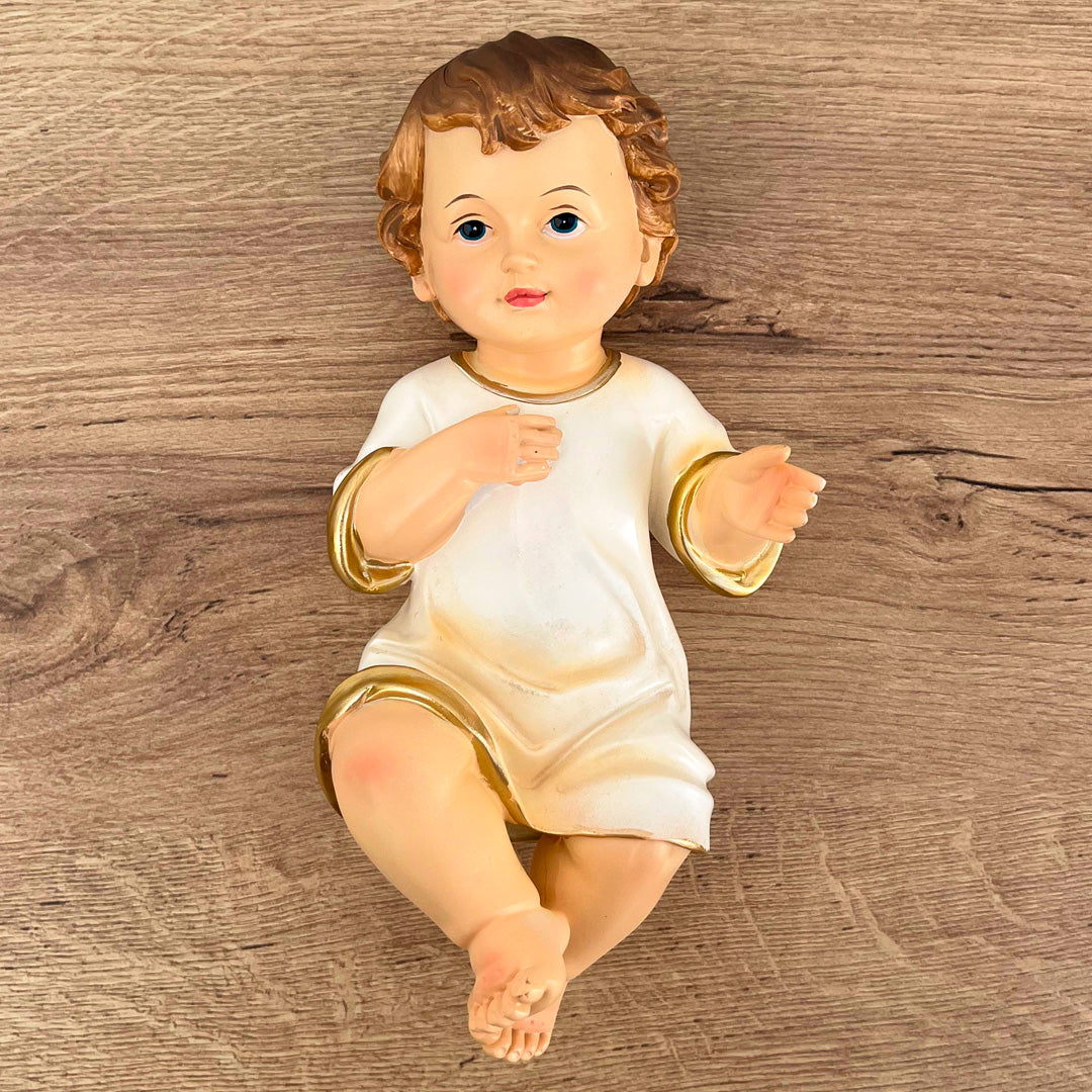 Estatua Imagen del Niño Jesús Vestido de 20cm