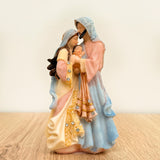 Estatua Sagrada Familia Beso 13cm
