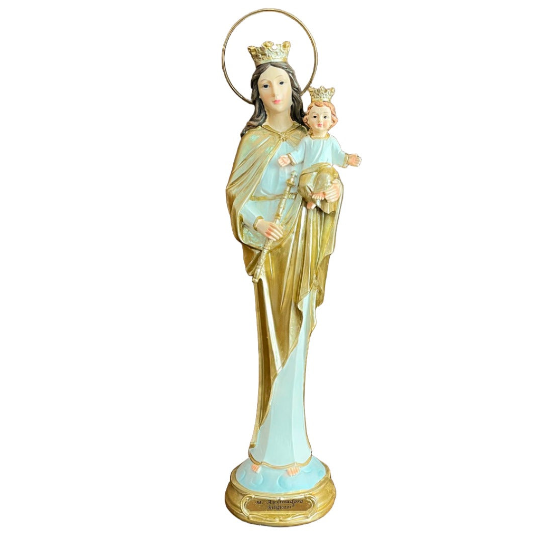 Estatua De La Virgen María Auxiliadora Estilizada De 30cm