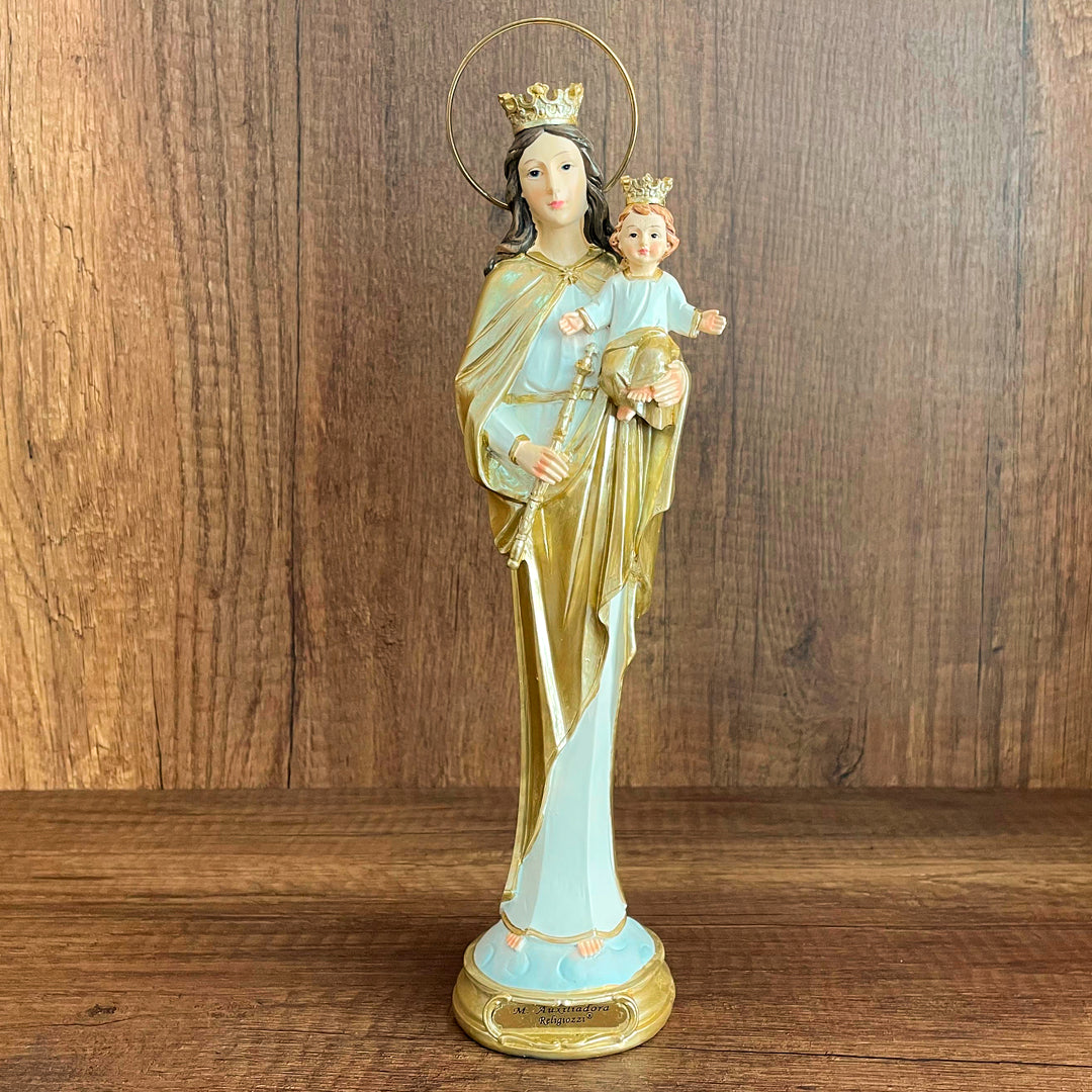 Estatua De La Virgen María Auxiliadora Estilizada De 30cm