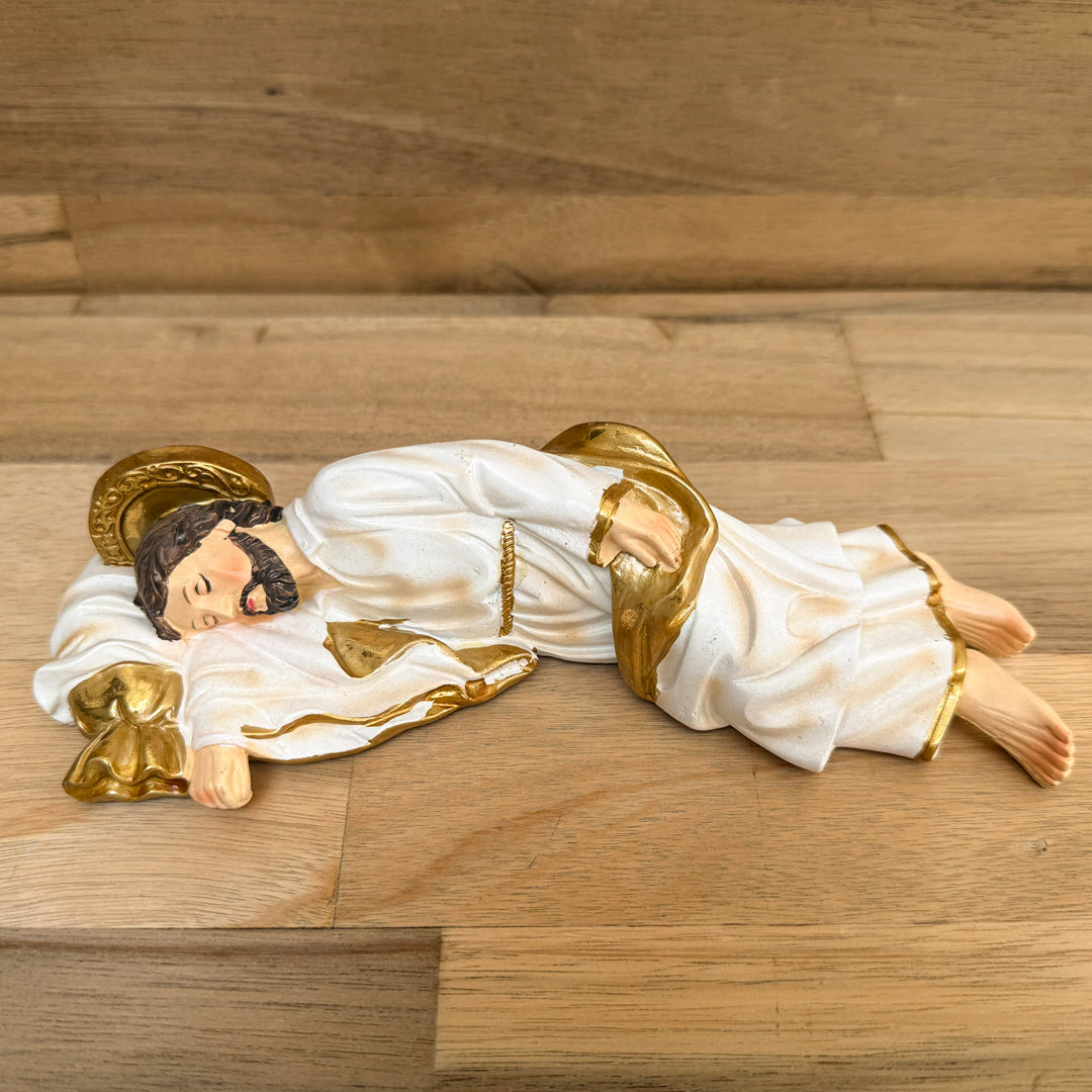 Estatua San Jose dormido 20cm Blanco - VII Sacramentos Colombia
